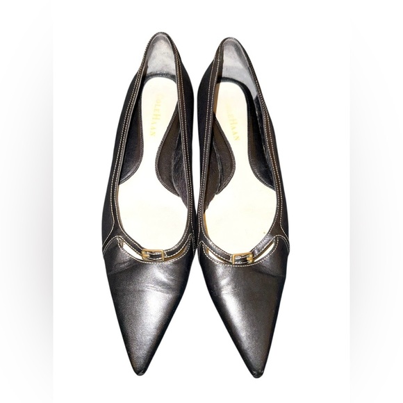 Cole Haan Black Pointed Flats Size 8B - Picture 1 of 9